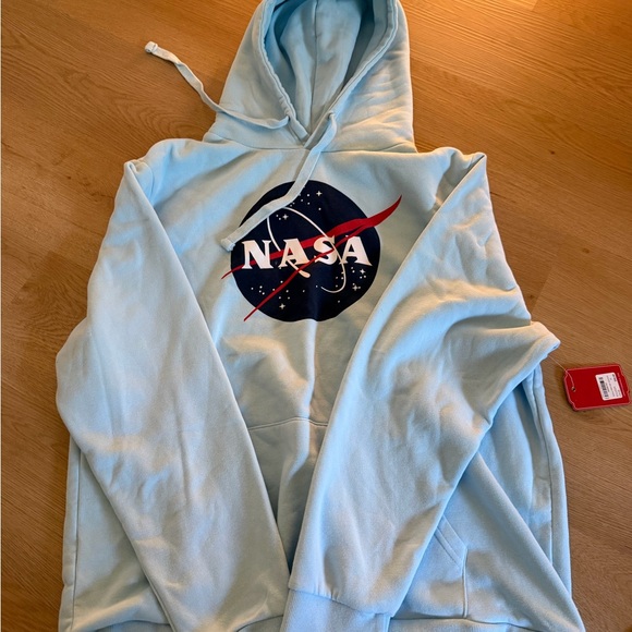 American Needle Other - American Needle Light Blue NASA Zip-Up Hooded Sweatshirt